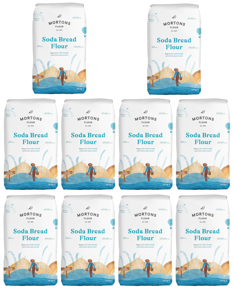10 x Mortons Soda Brot Mehl 1,5 kg
