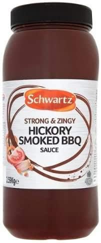 4 x Salsa barbacoa ahumada con nogal americano Schwartz 2,59 kg