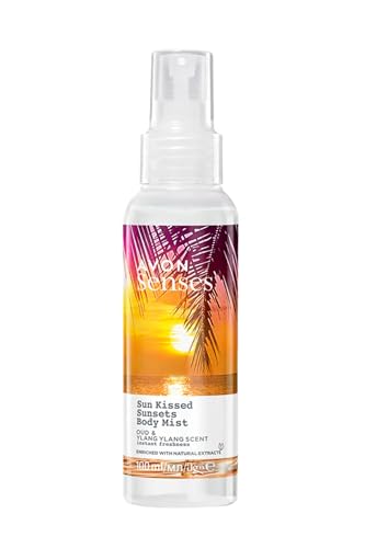 Avon Senses Body Mist 100ml (Sun Kissed Sunsets Oud & Ylang Ylang Scent)