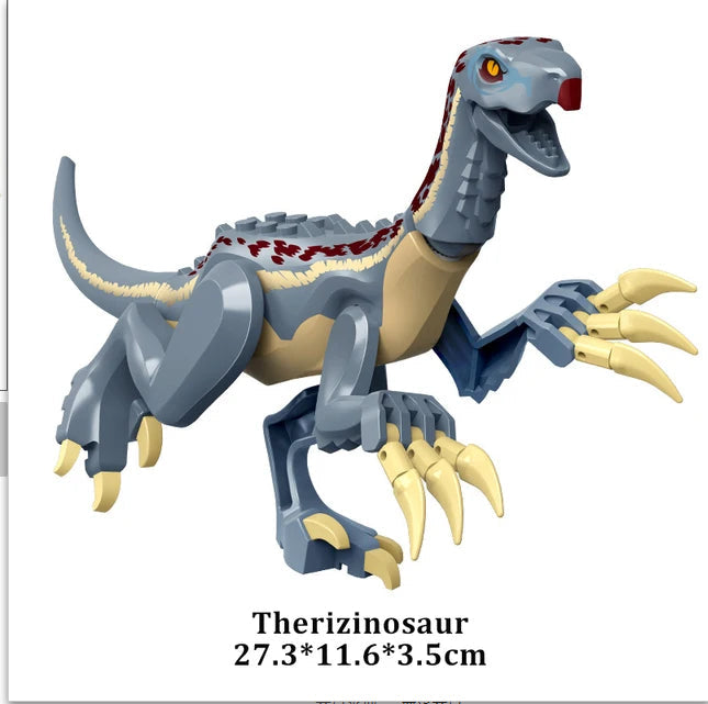 Jurassic Colorful Dinosaur Building Blocks Children's Puzzle Assembling And Inserting Boy Toys