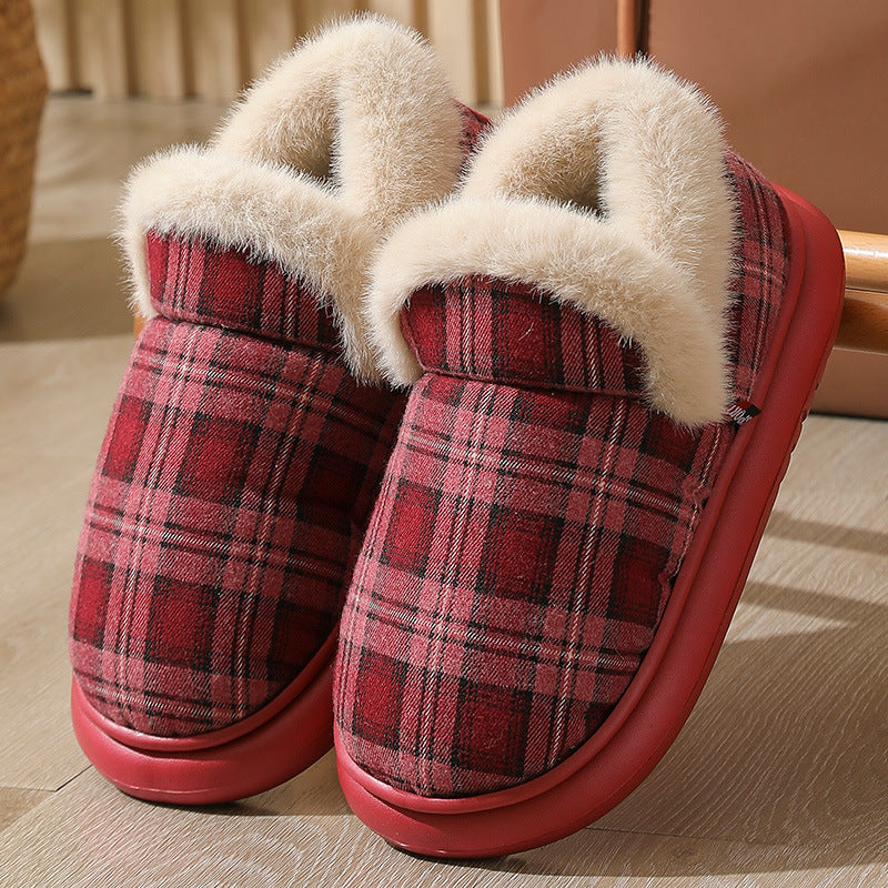 New Ankle Wrap Cotton Shoes Men And Women