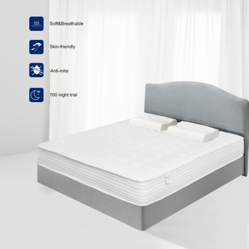 MTS002 - Memory Foam Quilted Sprung Mattress - 135×190×20 cm