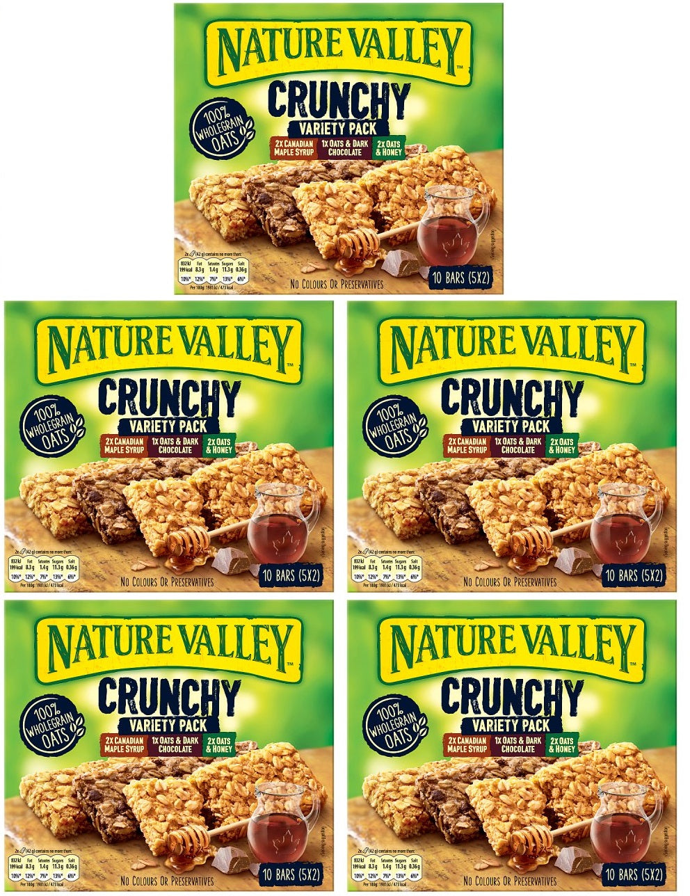 5 x Nature Valley Crunchy Surtido 5 X 42G (210G)