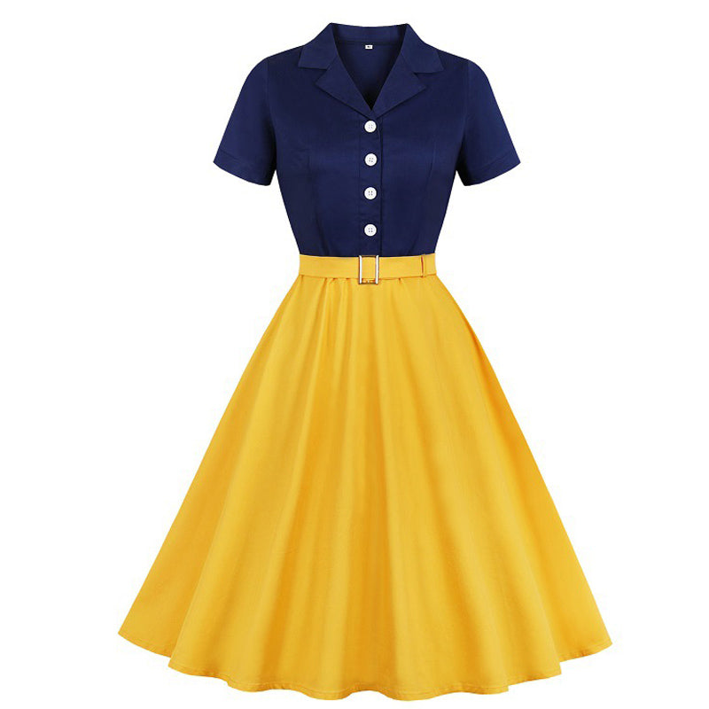 Patchwork big dress