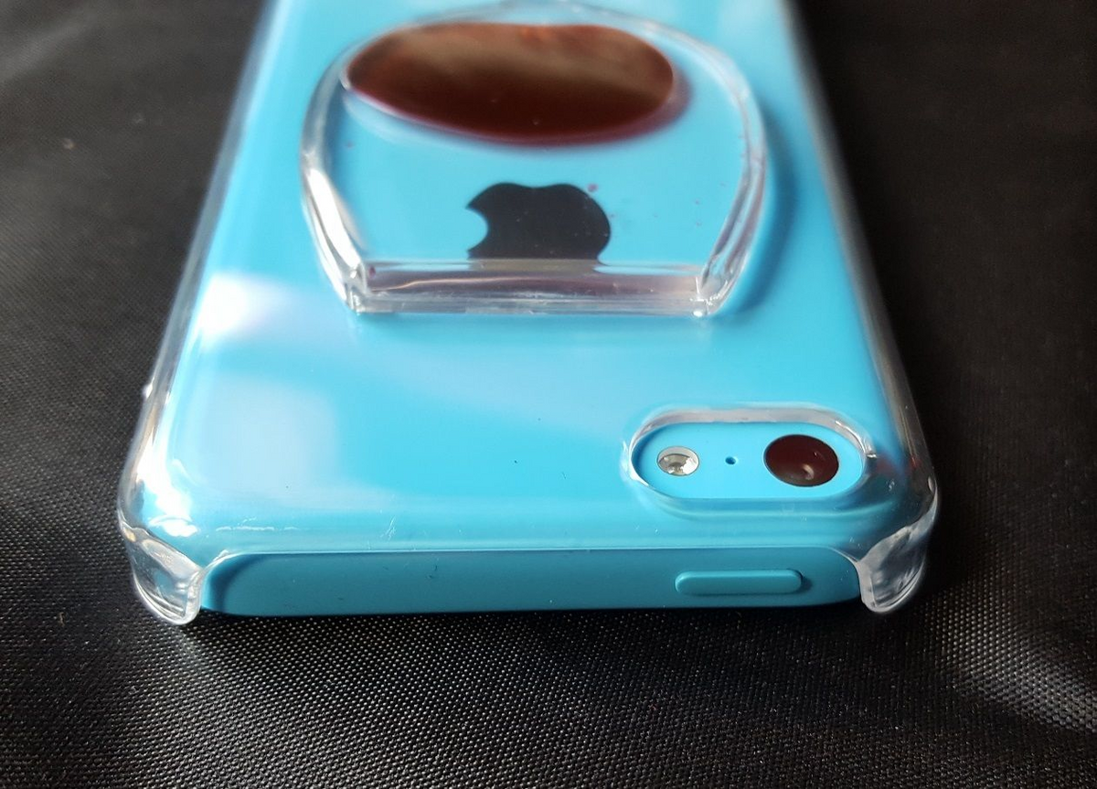 Red Wine Hard Back Transparent Case - For iPhone 5c