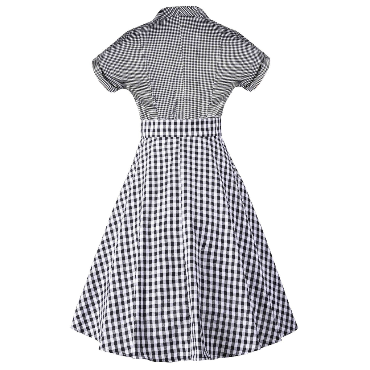Plaid patchwork dress