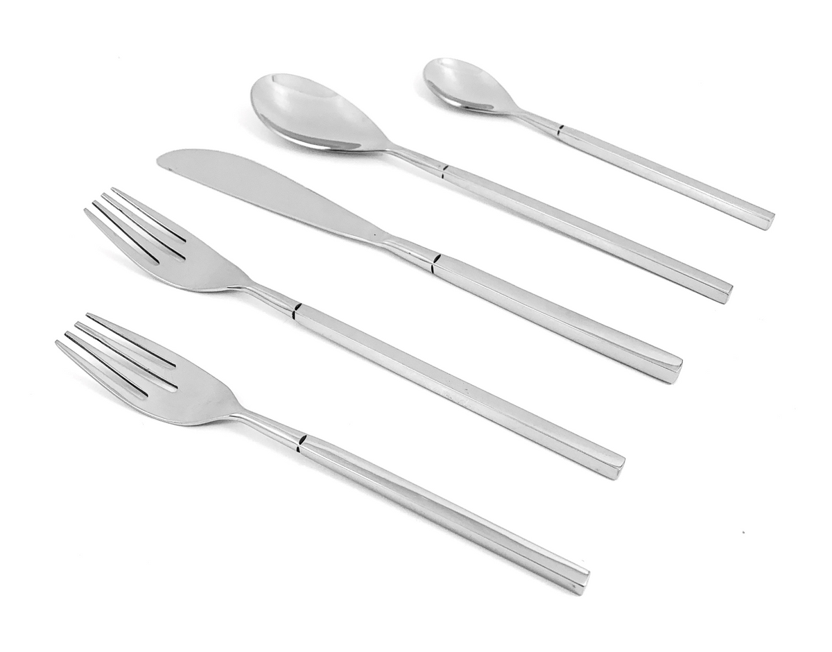 Vibhsa Modern Stainless Steel Flatware Set of 20-PC