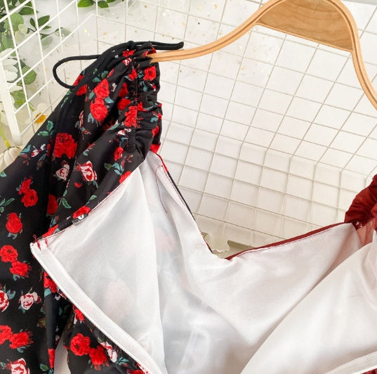 Patchwork floral dress