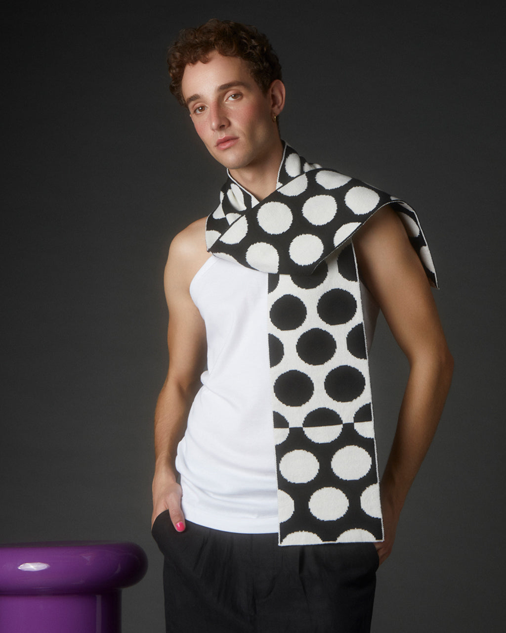 Circles Wool & Cashmere Scarf