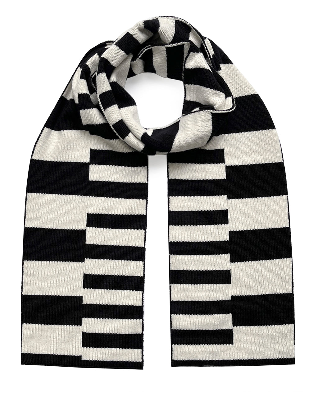 Multi-Striped Wool & Cashmere Scarf