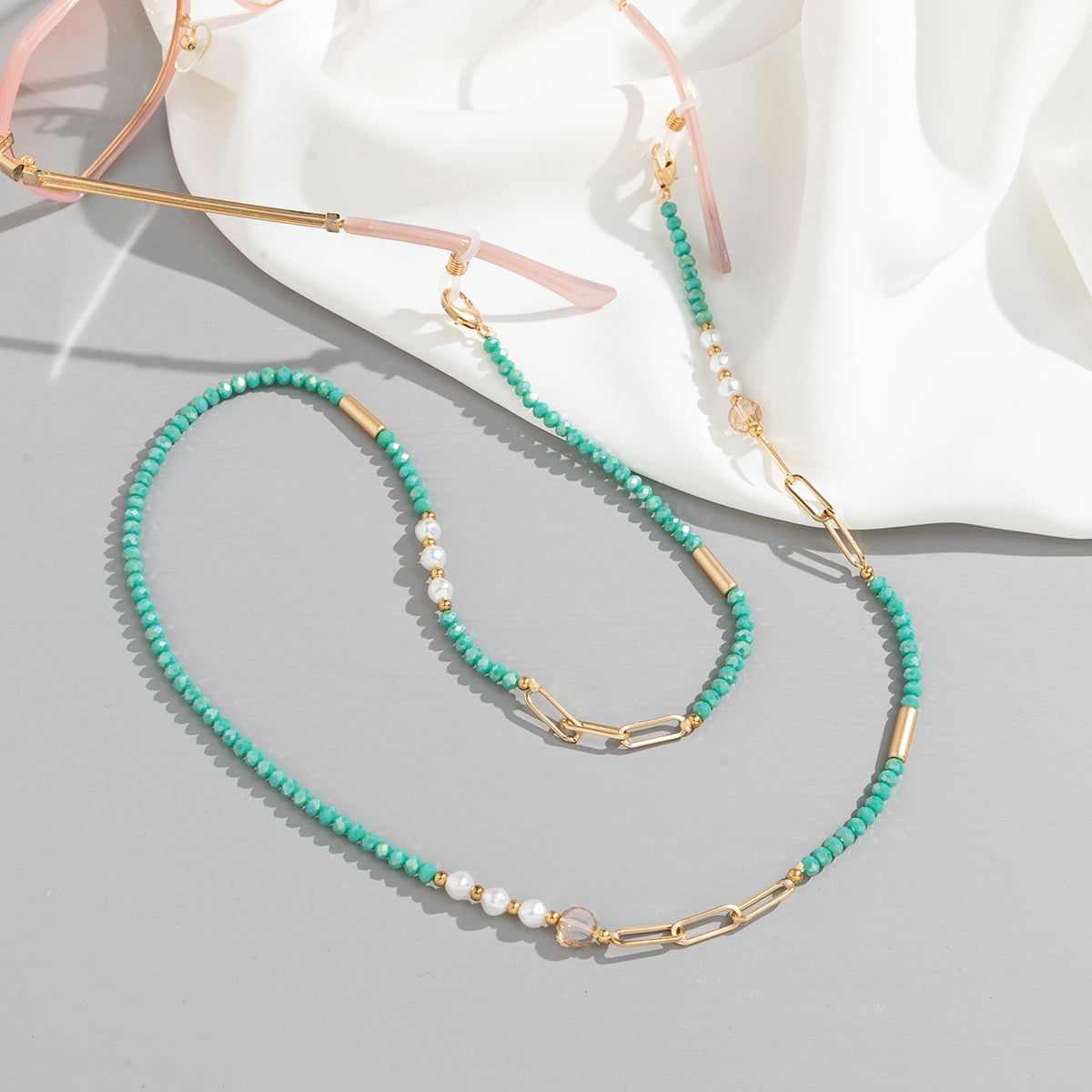 Colorful Chain Mask Chain, Fashionable Anti-loss Glasses Lanyard