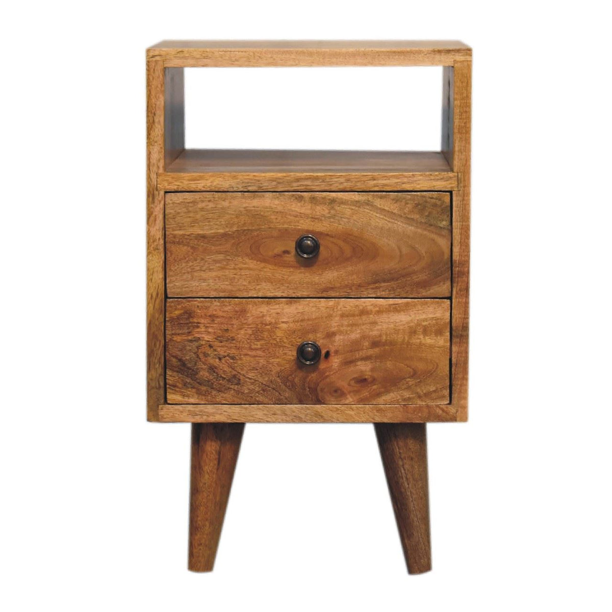 Artisan Mini Classic Oak-ish Bedside Table with Open Slot