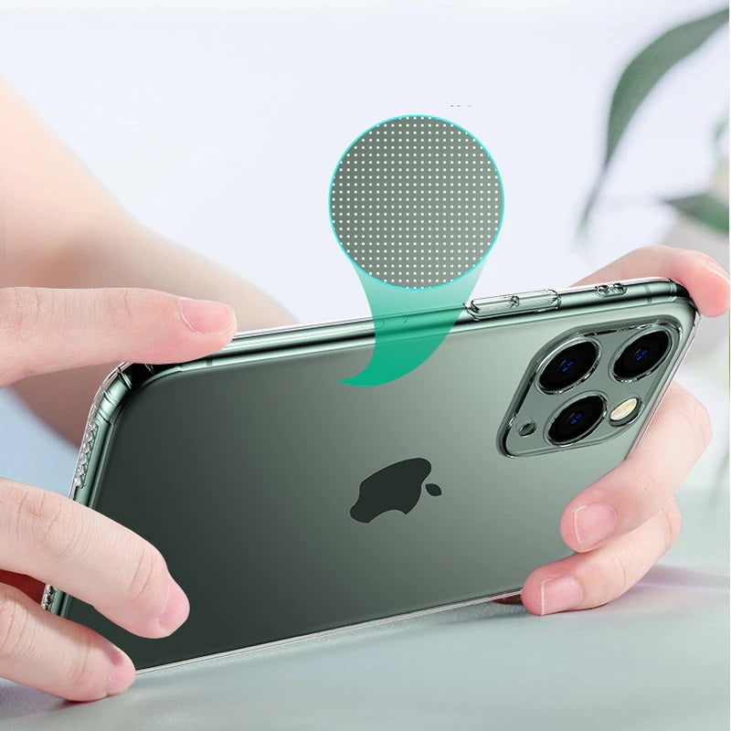 Soft TPU Clear Case with Dust Plug - For iPhone 15 Plus