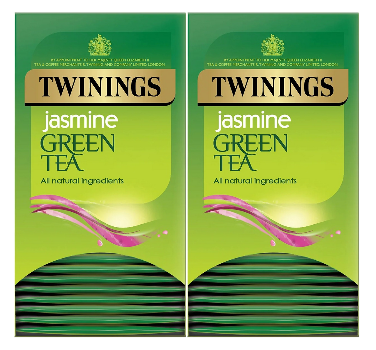 Twinings Green Tea & Jasmine Tea Bags Individually Enveloped Tagged Sachet Herb