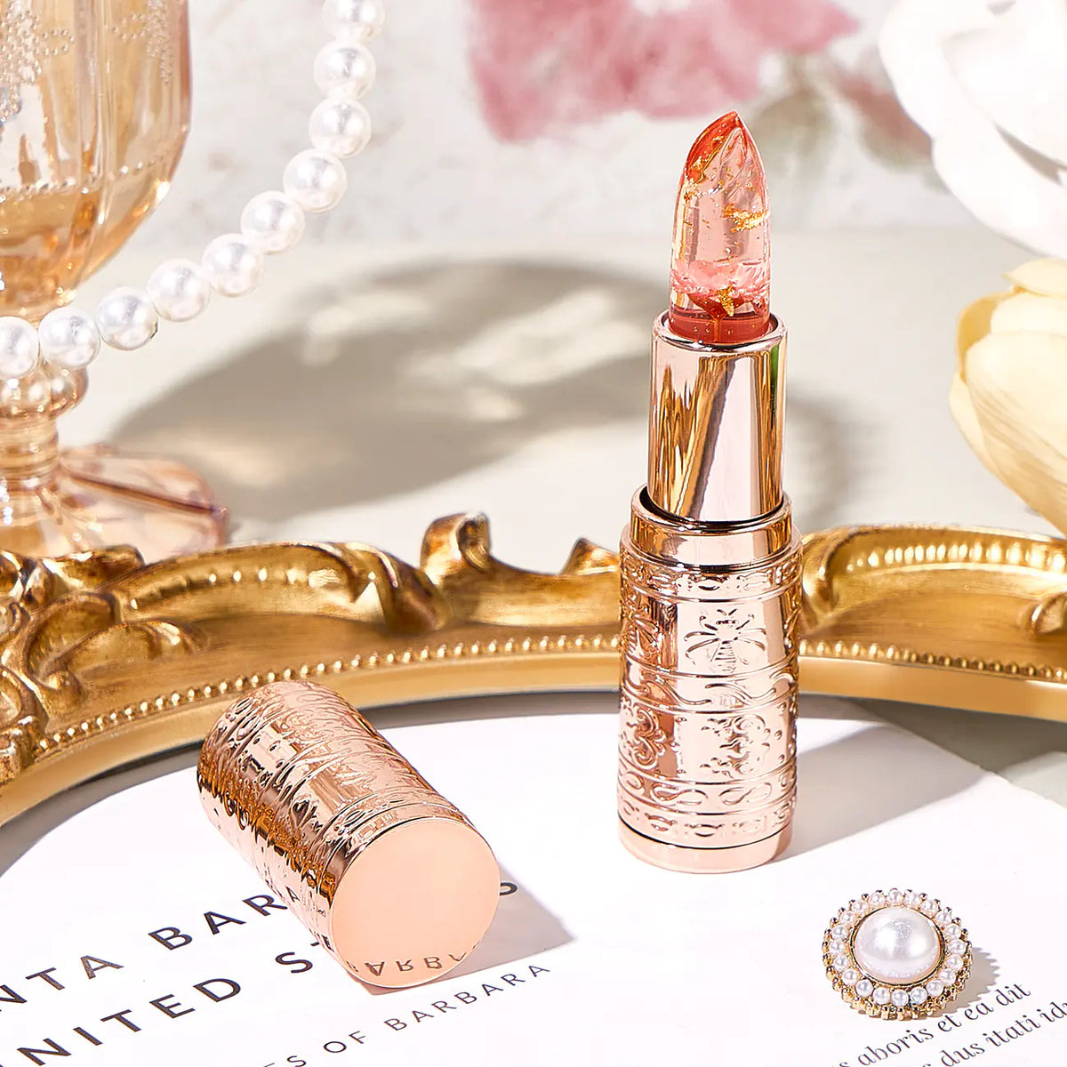 Petal Flower Color-Changing Lipstick with Jelly Finish