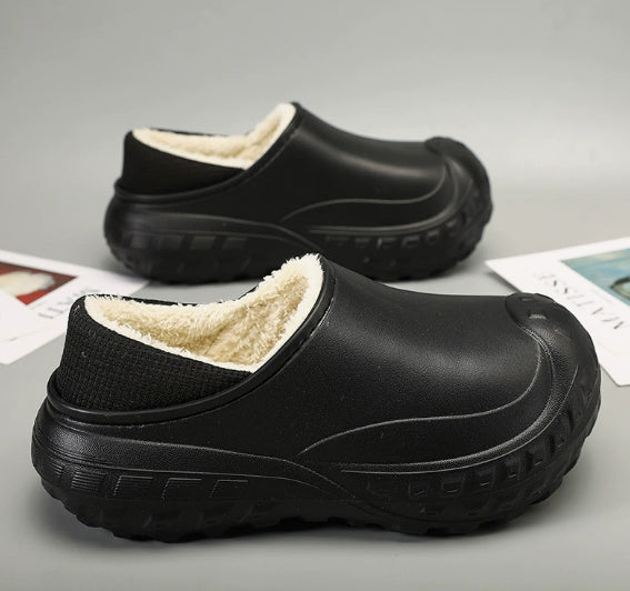Winter Fleece-lined Warm And Anti-slip Men's Home Cotton Shoes