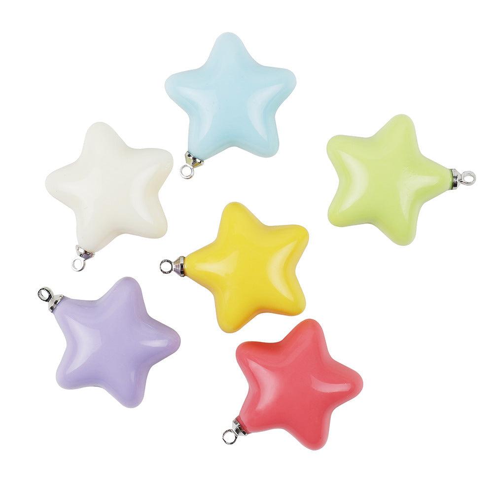 New Pendant Cream Epoxy Beads Keychain Accessories