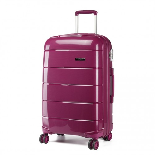 K1997L - KONO 24 INCH HARD SHELL PP SUITCASE - PURPLE