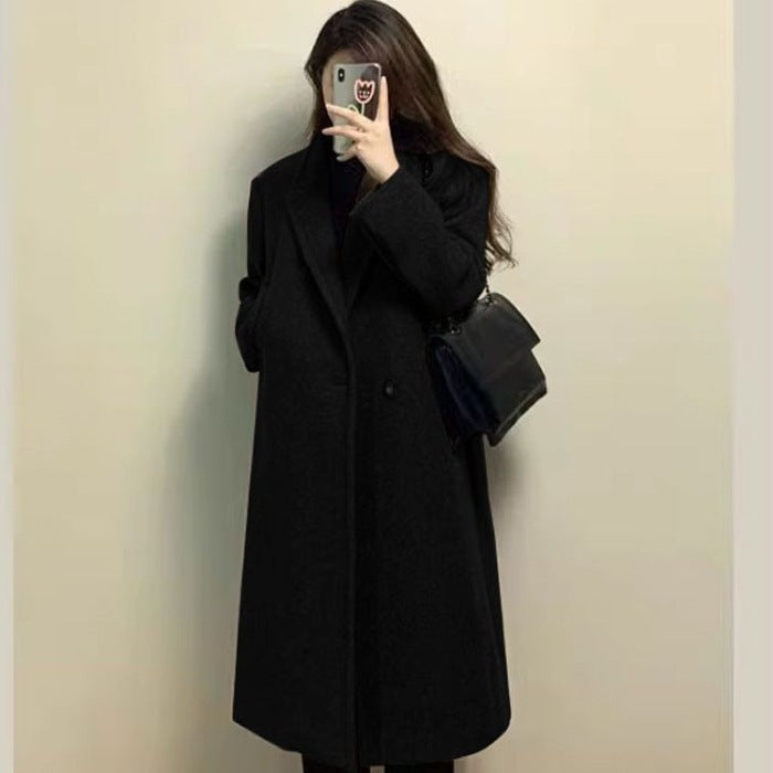 Overknee Thickened Mid-length Elegant Woolen Cloth