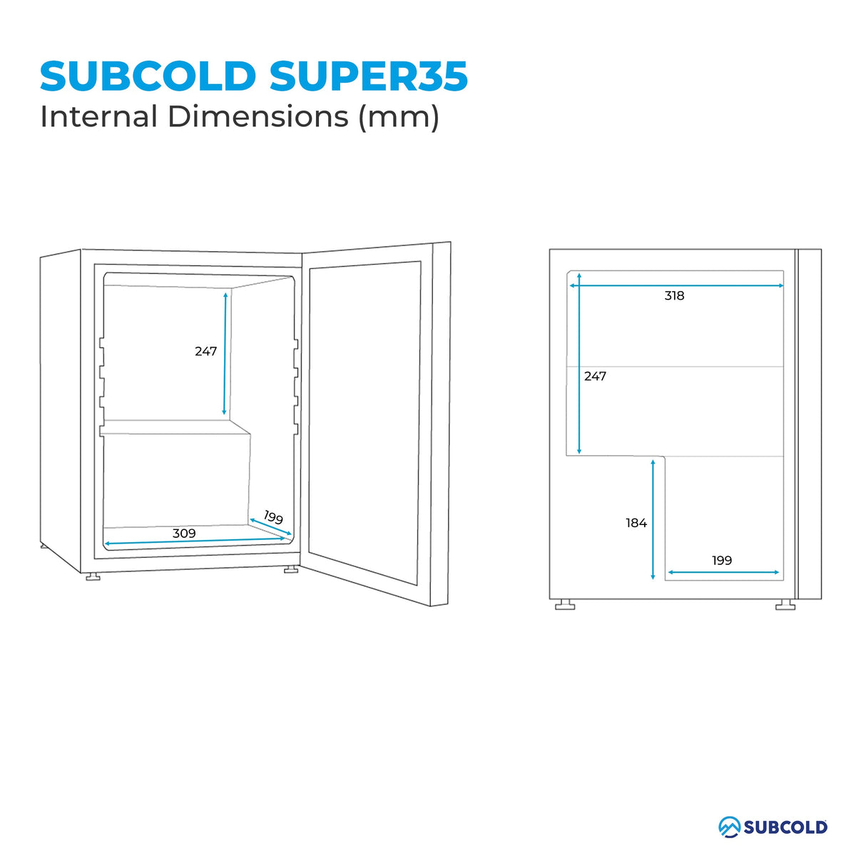 Subcold Super35 LED Beer Fridge