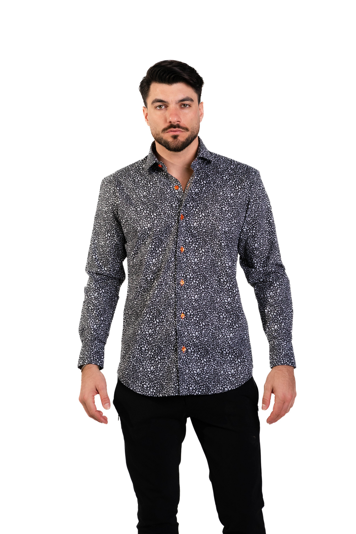 MASUTTO RENZO/18 LONG SLEEVE BUTTON DOWN SHIRT