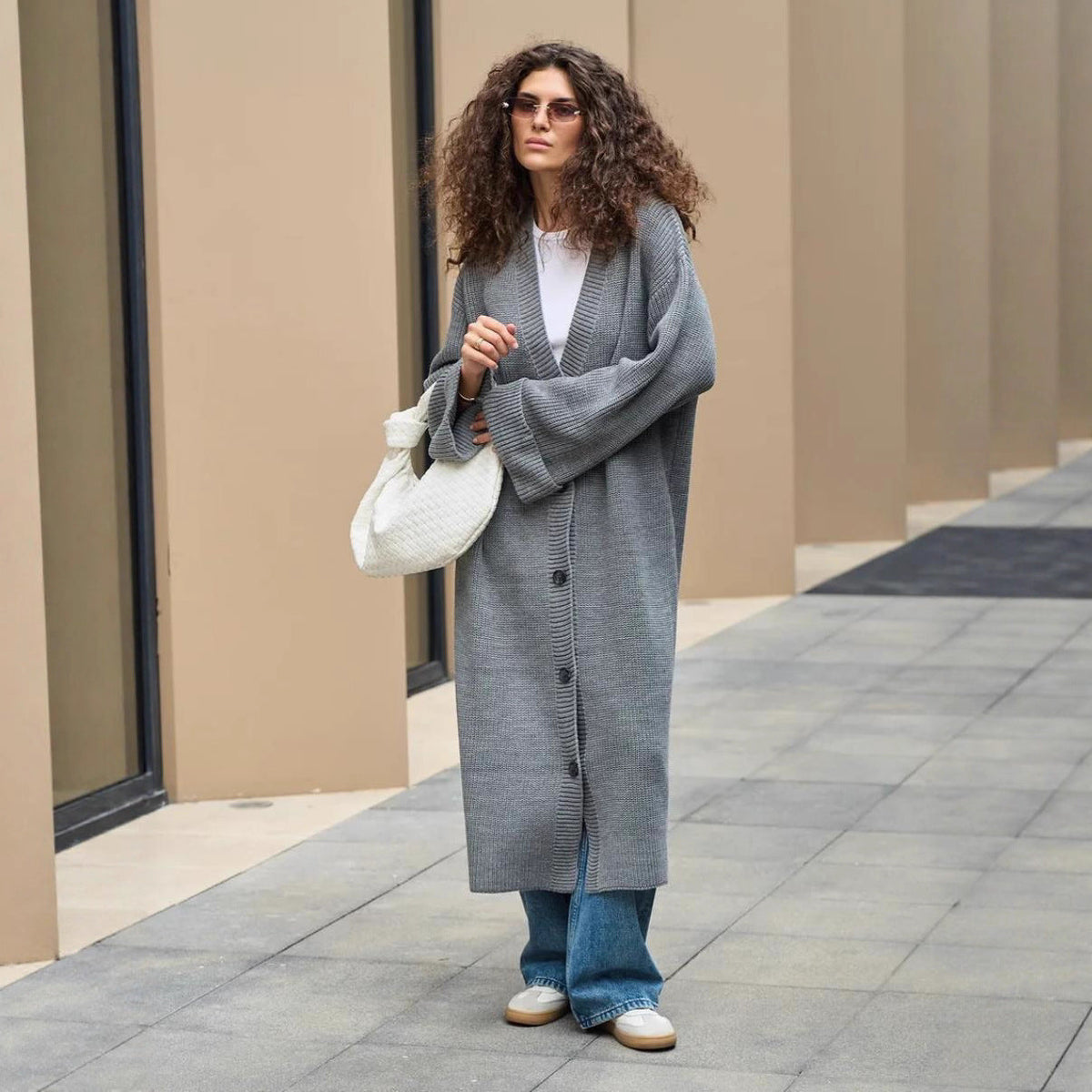 Autumn And Winter Women's Long Cardigan Sweater