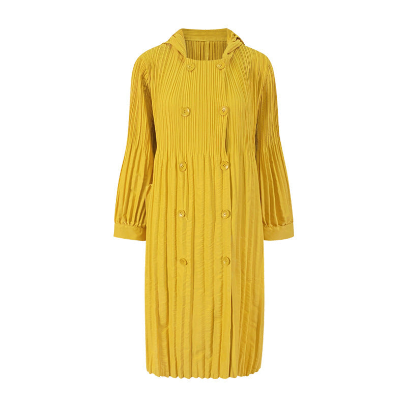 Fashion Loose Mid-length Double-breasted Trench Coat