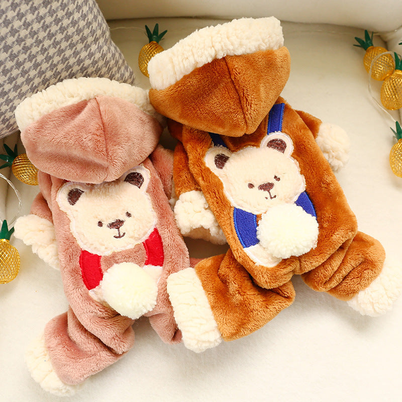 Warm Snowball Bear Transformed Into Clothes