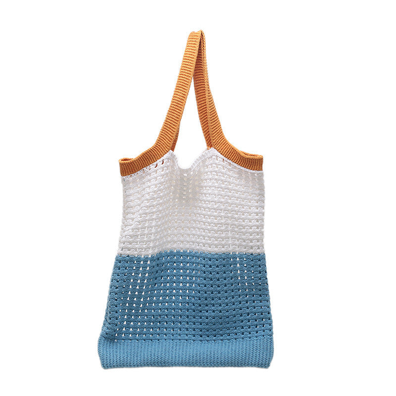Simple Retro Hollow Knitted Handbag Shoulder Bag