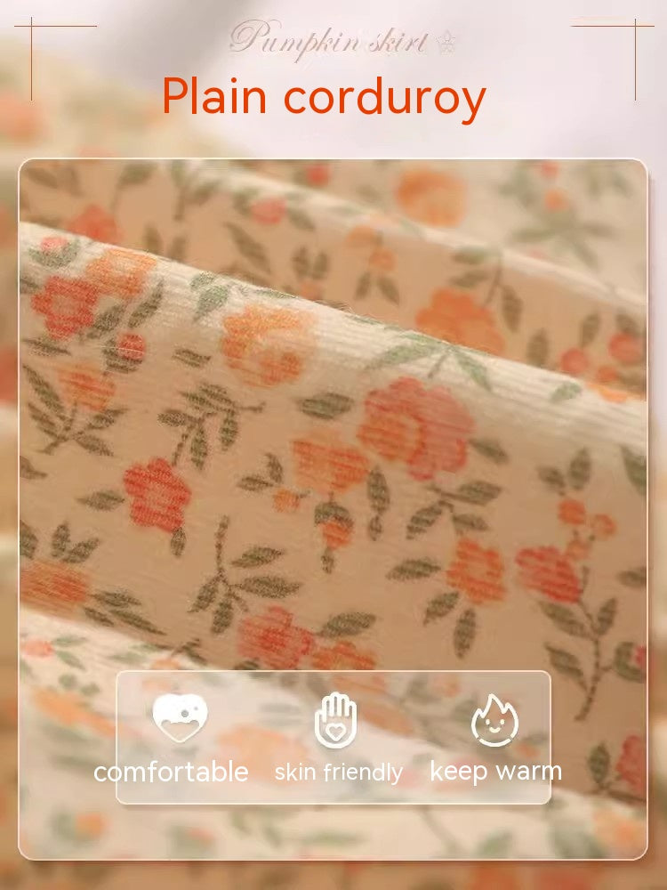 Cat Clothes Anti-lint Autumn Dress Warm And Cute Skirt