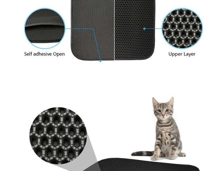 Double-layer cat and dog massage cushion