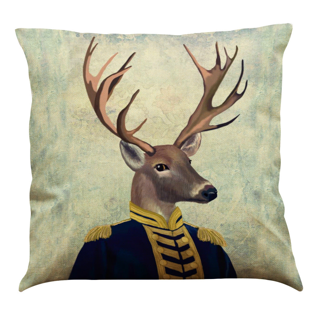 Creative Human Animal Cotton Linen Pillowcase