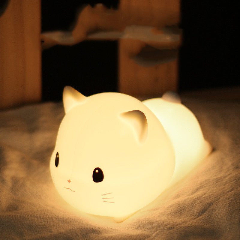 Cat silicone night light