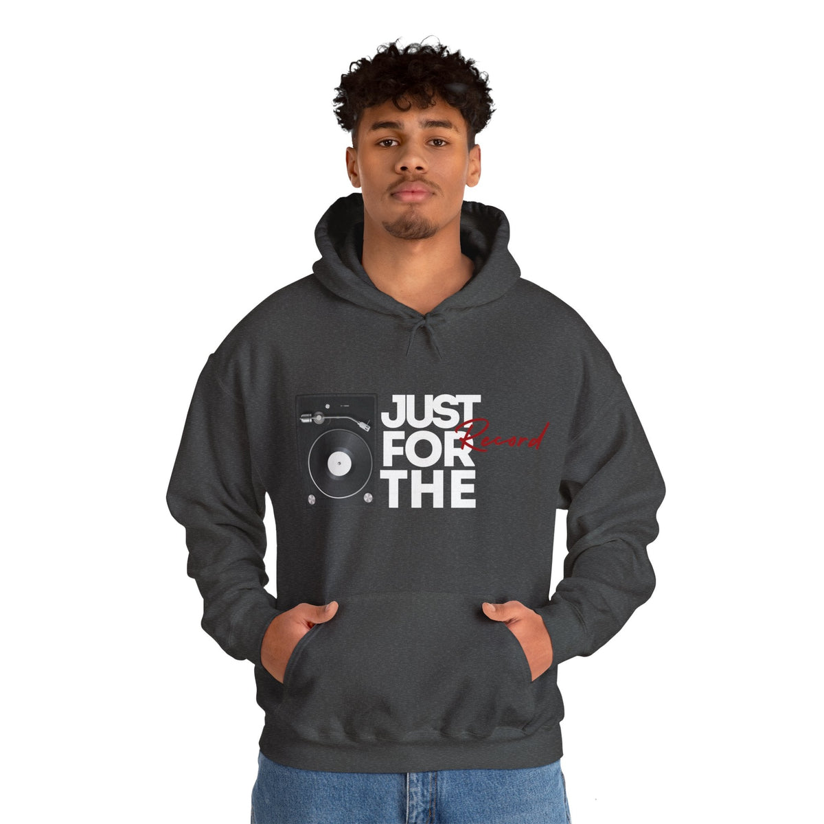 Just for the Record Men's Vinyl Record Hoodie