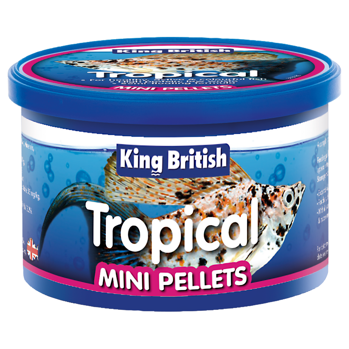 King British Tropical Mini Pellets 55g - Case of 6