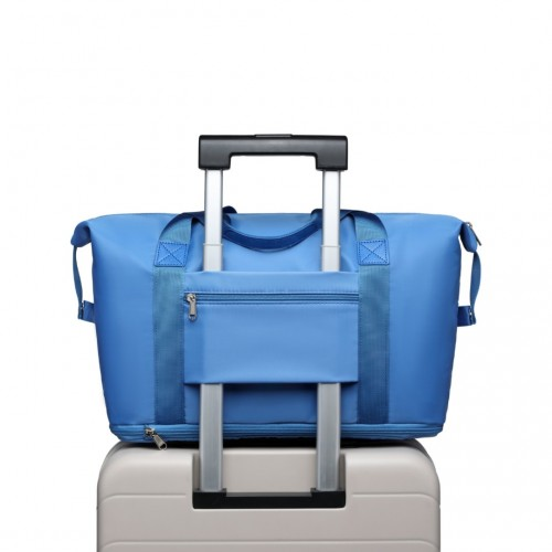 EA2212 - Kono Two Pieces Expandable Durable Waterproof Travel Duffel Bag Set - Navy