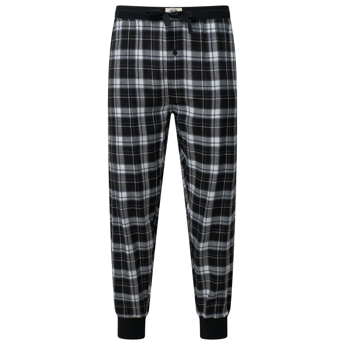 Lucky Brand Crew Neck & Closed Hem Flannel Pant Pyjama Set