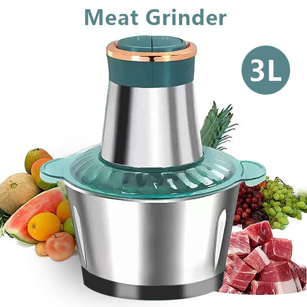 3L Electric Meat Grinder Powerful Food Chopper 250W Blender Processor Mixer