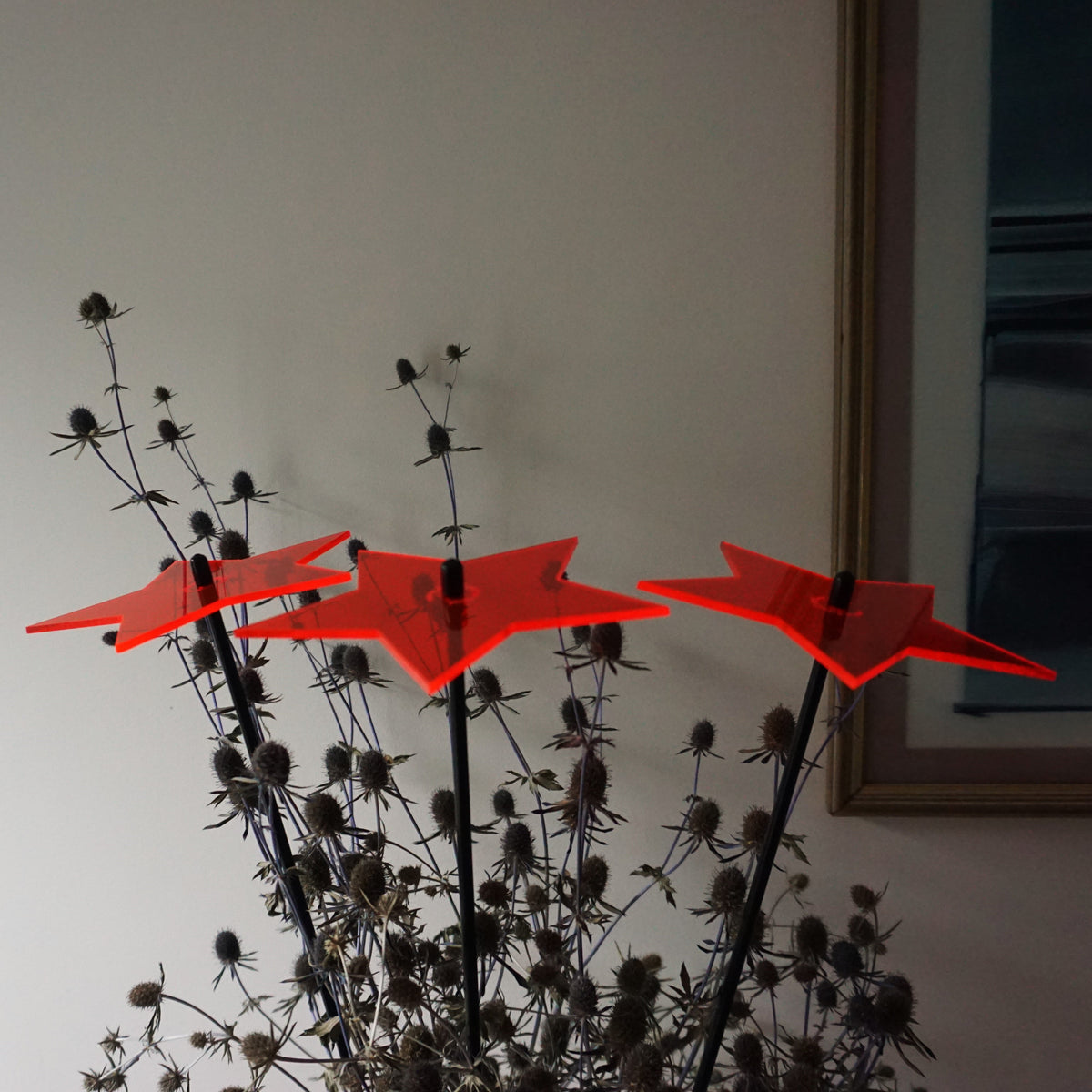 Large Garden Décor Ornaments Set of 3 'Shining Star'