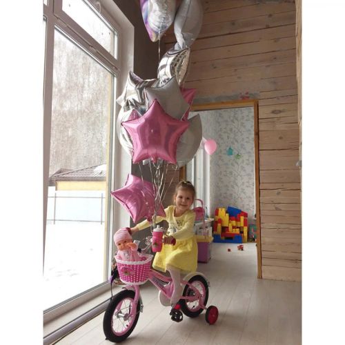 1/5/10pcs Hot 18-inch star and heart aluminum balloon children's birthday party bride and groom wedding decoration foil balloons