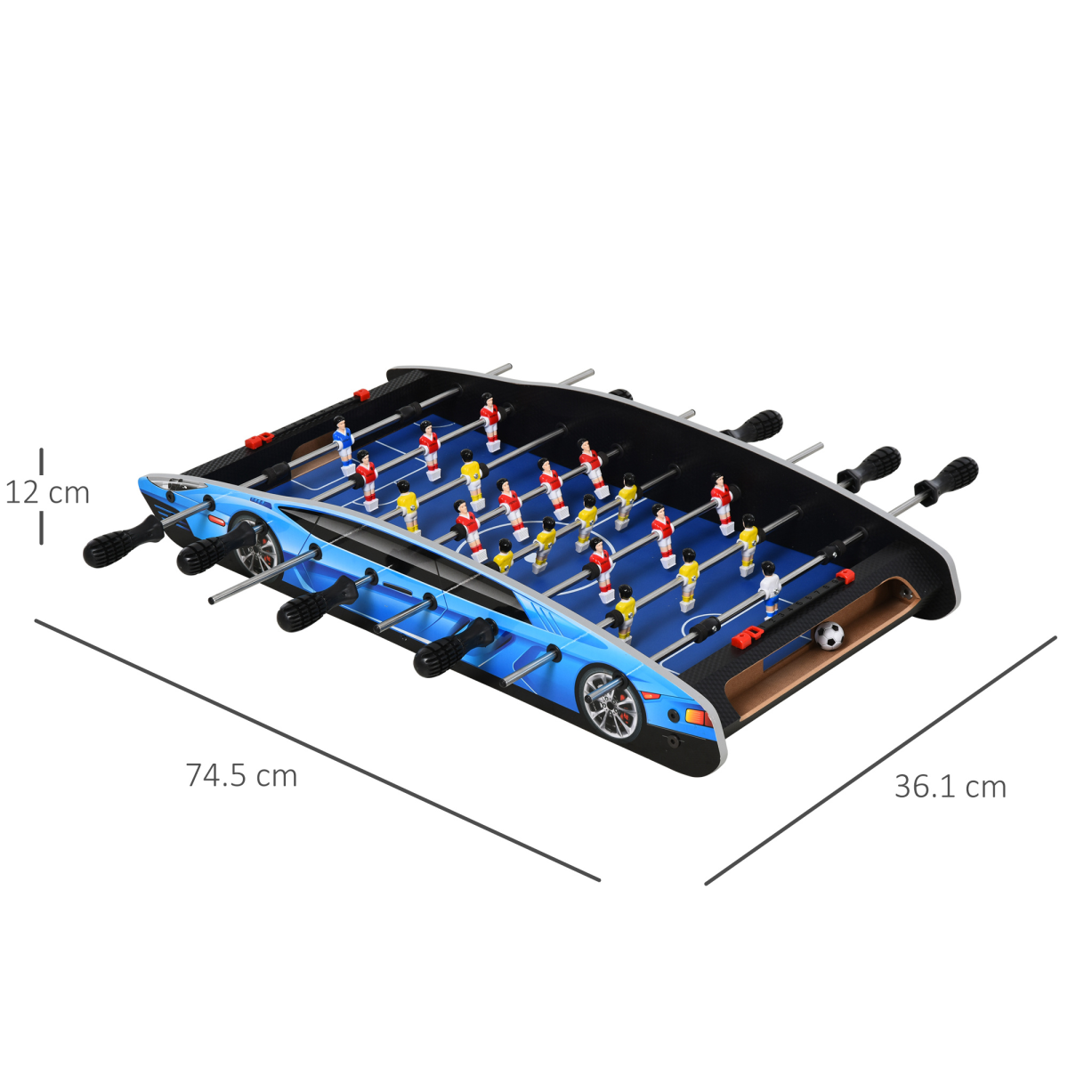 2ft Foosball Table Arcades Competition Sized for Kids, Adults, Indoor HOMCOM