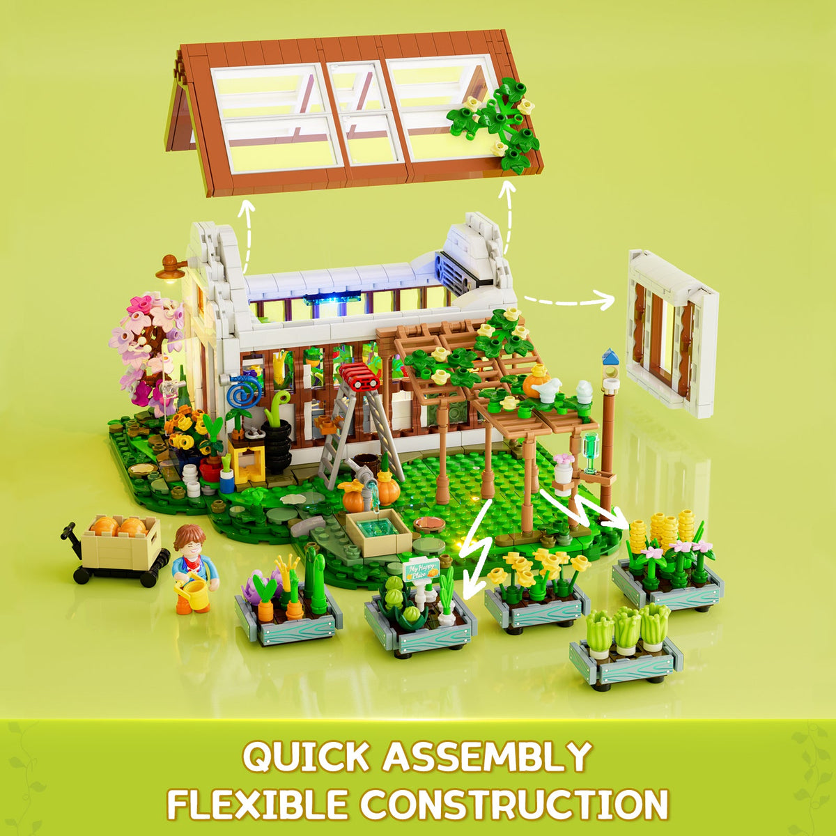 LUMIBRICKS - FUNWHOLE Gewächshaus F9059