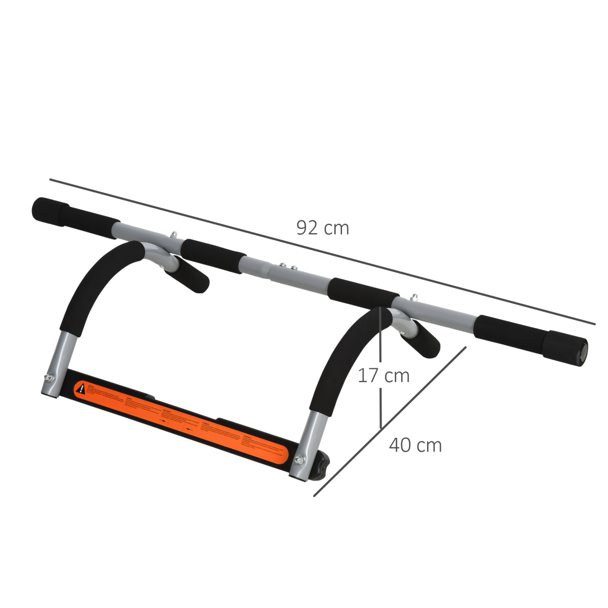 Indoor Fitness Door Horizontal Bar Pull-ups Home Gym Upper Body Workout HOMCOM