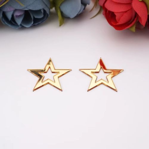 30 Acrylic Mirror Stickers for Creative Party Decor - 3cm Height