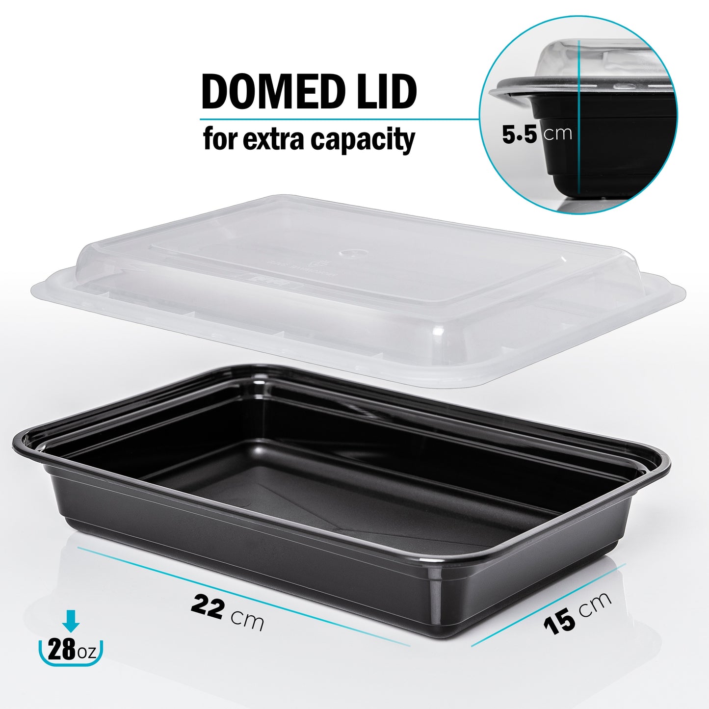 Igluu 1-Compartment Meal Prep Containers 828ml | Reusable & Stackable