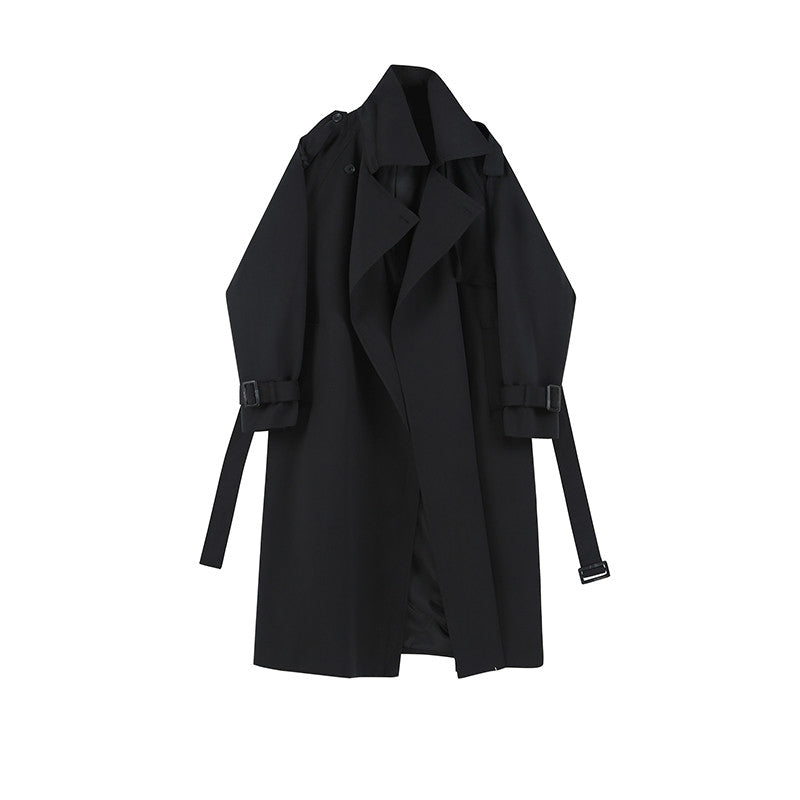 New Women's Loose Mid-length Trench Coat