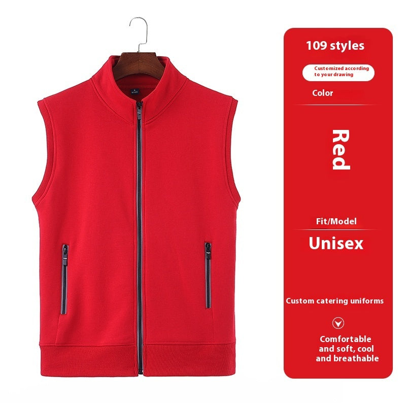 Vest Overalls Printing Net Coffee Catering Supermarket Volunteers