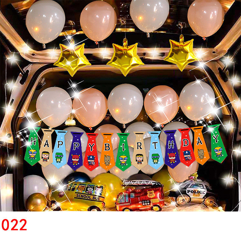 Car Trunk Balloon Set Surprise Arrangement