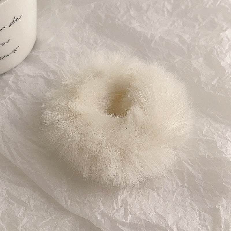 Cute Plush Large Intestine Hair Ring
