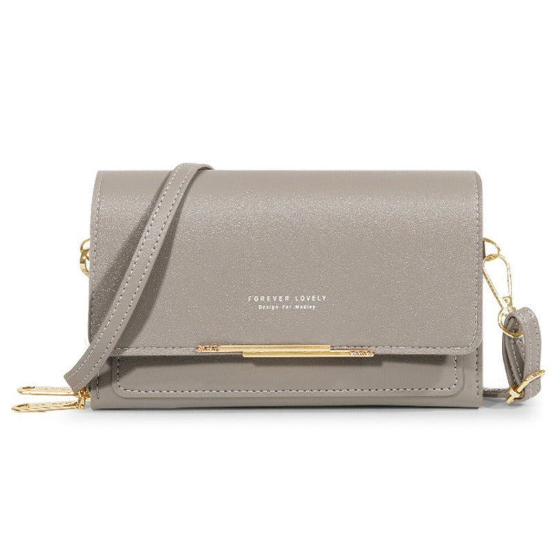 Womens Wallet Korean-style Large-capacity Shoulder Bag Multi-functional Double-layered Design